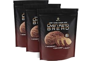 SHOPPINGDAY Oven Keto Bread Mix Farina Preparato per Pane Chetogenico Low Carb Proteico 200 g con Poche Calorie Impasto per Pane Dieta Chetogenica Paleo Atkins Diet (3 PACK)