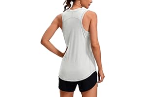 CRZ YOGA Mujer Ligera Camiseta Tirantes Racerback Entrenamiento Gym Running Transpirable Top Deportivo