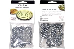 YOKO DESIGN Chaîne Fond de Tarte Chromé Métal 1,80 cm