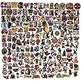 PIXELARTZ Superhero Theme Styling Doodle DIY Vinyl Stickers for Laptop, Skateboard, Luggage, Snowboard, Refrigerator, Toys, Car, Bikes, Phones, Guitar (Set of 60 Stickers) (Multicolor) (6) (005)