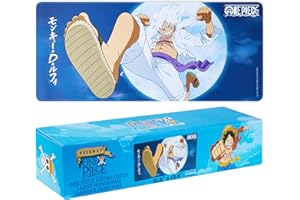 One Piece Alfombrilla Ratón XXL 80 x 35 cm, Tapete Gaming Grande para Ordenador PC, Gaming Mouse Pad Escritorio, Anime Merchandising Regalos Gamer (Azul One Piece)