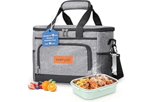 KAEFUYS Bolsa Termica Porta Alimentos 15L Bolsa Porta Alimentos Bolsa Comida Trabajo Bolsa termica Impermeable Bolsa Isotermica para Oficina, Viaje, Pícnic, Colegio, Camping