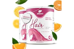 Nature's Finest by Nutrisslim Hair Vitamins Para el Cabello: Biotina Para el Cabello hasta 450 mg, Con Colágeno Hidrolizado y Vitaminas para Mujeres Esenciales para un Cabello Brillante y Fuerte
