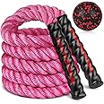 Jump Rope, 3lb 4lb 5lb Weighted Jump Rope for Fitness, 9.8ft Heavy Exercise Jumping Ropes, Adult Skipping Rope for Men Women Improve Strength,Building Muscle,Boxing,Home Workout Equipment,Gym Gift