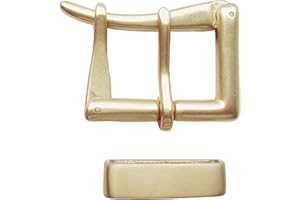 MYIW 1-1/2" Rilascio rapido di Solid Brass Firefighter Fibbie per cinture and Loop, Democravattore in pello stagnante Buckle 38mm