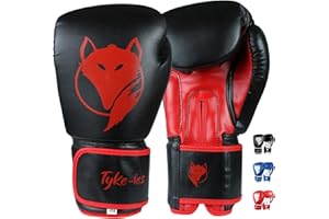 Tyke-ies Boxing Gloves for Training, Sparring Gloves for Men and Women, Durable DX PU Leather, Kickboxing, Muay Thai, Punch Bag and Pads Workout Mitts