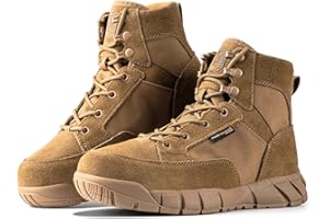 *SAME_AS_CHILD_ASINS* FREE SOLDIER Herren Stiefeletten Ultralight Military Tactical Arbeit Stiefel Knöchelhoch 6" Inch Zoll Spitze bis atmungsaktiv Desert Boots
