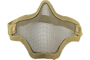 WarmHeartting Airsoft Maske Taktische Gesichtsmaske Tactical Metal Mesh Maske Paintball Gesichtsschutz für Halloween Film Requisiten Cosplay