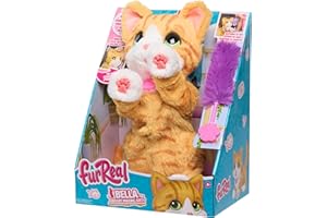 Just Play Giocattolo interattivo furReal Bella the Biscuit-Making Kitty da 25,4 cm, oltre 30 suoni e reazioni, peluche, giocattoli per bambini dai 4 anni