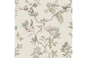 Laura Ashley Papier peint naturel en bois de sureau