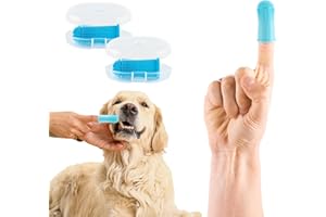 Animal House Set di 2 Spazzolini in Silicone da Dito per Cani, Cura Dentale Avanzata per il Tuo Fedele Amico, Ottimo per Cani di Piccola Taglia, Ditale per una Pulizia Efficace dei Denti