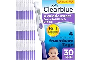 Clearblue Ovulationstest-Kit Fortschrittlich & Digital, 1 digitale Testhalterung und 30 Ovulationstests