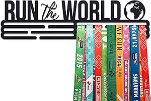 United Medals Run The World Colgador de medallas | Medallero Acero | Medal Holder dispaly Hanger | Medalla Percha