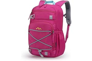 MOUNTAINTOP Mochila Infantil Mochila para Niña y Niño 4-8 Años Mochila Ligera Escolar Infantil Montaña Ligera para Escolar Acampada Parque Multibolsillos con Bolsillo en el Pecho de
