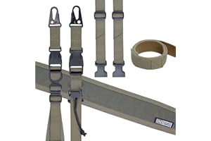 ‎ONETIGRIS OneTigris 2 Punkt Gewehrriemen, 1 Zoll breiter Sling Riemen mit austauschbaren Karabinerhaken im HK-Stil, einstellbare Länge von 46 Zoll - 68,5 Zoll