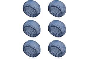 CIATBYYJ 6 redecillas transpirables para dormir, gorro suave para dormir, gorro ajustable para el pelo, red seca para pelucas, gorro de dormir de noche (azul marino)
