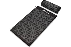 ProsourceFit Acupressure Mat and Pillow Set for Back/Neck Pain Relief and Muscle Relaxation