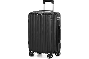 TAN.TOMI Koffer Handgepäck, Hartschalenkoffer Trolley Koffer Handgepäck, Reisekoffer mit Rollen, Koffer mit Passwortsperre, Zahlenschloss Teleskopgriff, Koffer für Reisen Geschäft