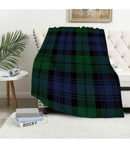 Roter Tartan-Fleece-Überwurf – Superweich & Kuschelig (120x150 Cm)
