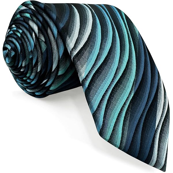 Cravatta Uomo In Seta Con Puntini Blu - Elegante Per Ufficio E Cerimonie - Foto 5