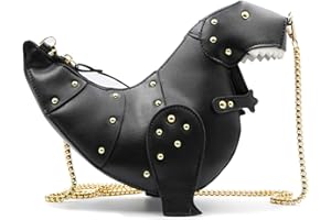 QiMing Dinosaur Shoulder Purses,PU Stegosaurus CrossBody Bag for Girl Women