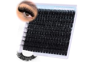 Fluffy Long Thick Lashes 180D Individual Volume Lash Clusters 14-20 mm 170pcs DIY Lashes by CORUSCATE