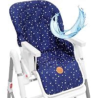 Housse Chaise Haute Peg Perego Prima Pappa Tatamia - Imperméable Graphite - Lavable Machine - Sans Chaise