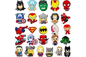 GOACRS 26 Stück Schuh Charms für Clogs, Cartoon Anime DIY Schuhanstecker Schuhanhänger, Schuh Pins Stecker Aufstecker Anstecker Set, Abnehmbare PVC Shoe Deko Zubehör für Kinder Jugendliche Erwachsene