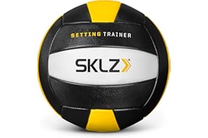 SKLZ Entraîneur de Volley-Ball Intérieur/Extérieur, Ballon Lesté 481g - Améliore Le Contrôle, la Puissance, la Précision, Durable, Entraînement Musculaire, Noir