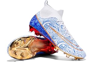 sudorun Chaussures de football, pour l’entrainement, AG FG (pour terrain synthétique et naturel), pour l’extérieur, pour homme, garçon, fille, femme