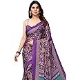 MIRCHI FASHION Women's Plain Weave Chiffon Ethnic Motif Printed Saree with Blouse Piece