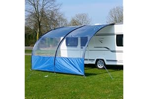 YourGEAR Riviera 350 Auvent pour caravane, camping-car, 3,5 x 2,6 m, auvent UV 50+ avec fenêtre panoramique