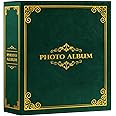 Lanpn Photo Album 6x4 Slip in, Traditional Classic Extra Large Capacity 1000 Pockets Photo Albums Holds Landscape and Portrait 10x15cm Picture Green