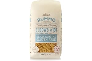 Rummo Gluten Free Elbow Pasta No.160 - Masterfully Made Italian Pasta, Perfect for Gourmet Creations, 400 g (Pack of 1)