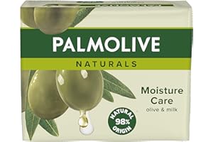 Palmolive Naturals Soin hydratant avec barre de savon à l'olive 90 g - Lot de 4