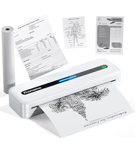 4 Rotoli Carta Termica A4 Per Stampante Portatile - Senza BPA, Asciugatura Rapida, 116 Fogli Totali - Foto 8