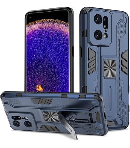 SEAHAI Handyhülle Für Oppo Find X5 Lite — Militärischer Schutz, Ultra Dünn, Mit Klappbarem Ständer