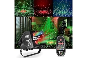 ANYKUU LED Boule Disco 60 Modes,RGB Jeux de Lumiere pour Soiree avec Télécommande et Lumière Stroboscopique Activée Par la Musique Alimenté par USB pour fête DJ Karaoké Bar Noël Mariage