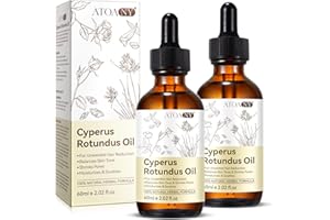 ATOANY Cyperus Rotundus Oil 2 Pack, Natural Cyperus Rotundus Oil for Hair Removal, Inhibits Hair Growth, Reduces Body Unwanted Hair Growth, Moisturizes & Soothes Skin, Shrink Pores, for All Skin Types