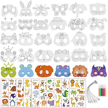 30 Stück Mesh Für Tierkostüm Masken - DIY Cosplay Netzblätter