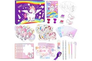 Dwafill Schreibwaren Set, 124 Teiliges Schreibwaren Set MäDchen, Kreatives fur MäDchen, Geburtstagsgeschenke, Weihnachtsgeschenke, Schulbedarf