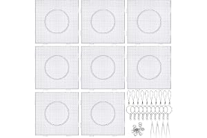 Fizdoqg 8 stycken strykpärlor plattor stora 5 mm strykpärlor platta pärlplatta