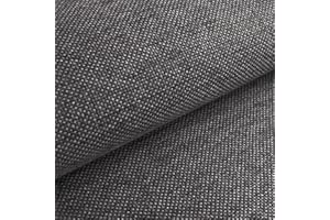 HEKO PANELS Tissus au Metre Ameublement Tissus au Metre pour Couture - 100% Polyester Facile à Nettoyer - Tissus Ameublement pour Fauteuil Sofa et Chaise - Gris