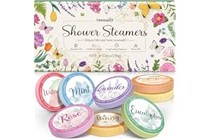 Yaleesgiff Cadeaux pour Femmes Douche à vapeur Aromathérapie Cadeaux d'anniversaire pour Maman, Home SPA Self Care Natural Essential Oil Relaxation Bombes de Bain Cadeaux Personnalisés pour Noël