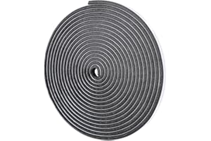 COUMENO 10m Weather Sealing Tape, 5mm x 9mm Grey Brush Seal, Windproof & Waterproof Draught Excluder for Door/Window Gap Filling, Soundproof & Dustproof for Sliding Doors/Windows,Cabinets,Wardrobes