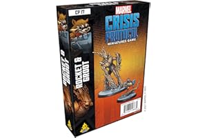 ASMODEE Atomic Mass Games , Marvel Crisis Protocol: Character Pack: Rocket and Groot , Miniatures Game , Ages 10+ , 2+ Players , 45 Minutes Playing Time