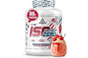 AS American Suplement | Proteina Isolada Zero 2 kg | 0% Azúcares y 0% Grasa | Proteinas para masa muscular | Proteina en polvo | Recuperador Muscular... (2 kg (Paquete de 1), Fresa)