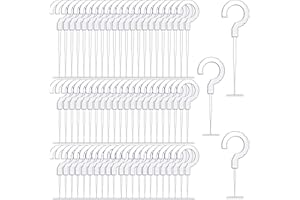 TENARE 3000 Stück Etikettierpistole Verschlüsse Kunststoff J Haken Verschlüsse Kleidung Aufhängen Tag Verschlüsse für Etiketten, Standard Tagging Barbs, 3 Größen, 3,8 cm, 5,6 cm, 7,1 cm
