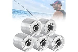 Wohlstand Feuille de Plomb Rouleau 5 Rouleaux Pêche Feuille Souple Feuille de Plomb de Pêche Accessoires Fournitures Poids de Pêche Plomb Souple Les Accessoires de Pêche pour Leurre de Pêche 0.6mm