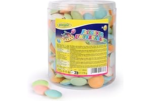 SWEET BUDDIES Woogie Fliegende Untertassen 378g ca. 300 Stück – Kunterbunte Brause-UFOs aus Esspapier-Oblaten – Kultige Retro-Süßigkeiten für Partys, Kindergeburtstage, Schulklassen, Candy Bars & Nostalgie-Fans